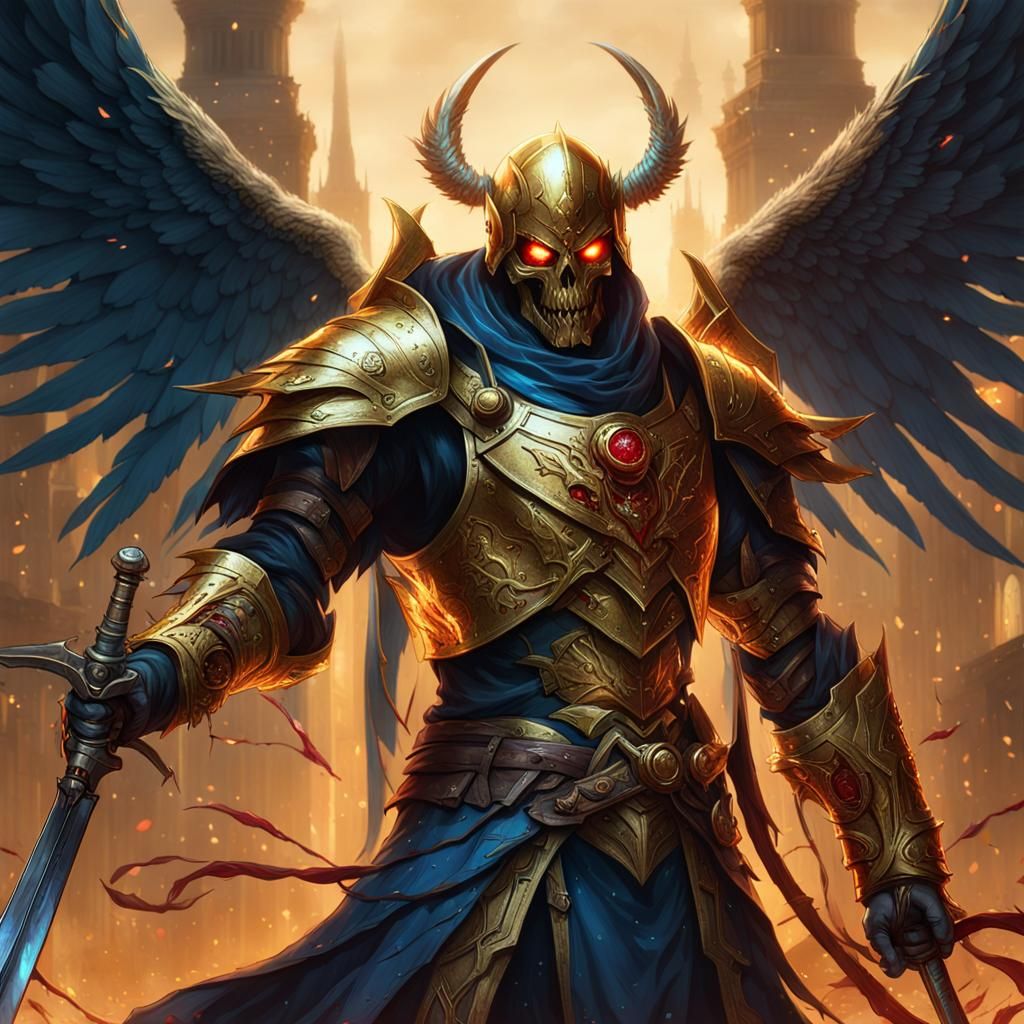 Hero vs Undead Army: Dark Fantasy Concept Art