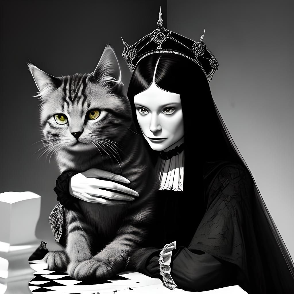 Surreal Ambiguity: Unsettling Cartoonish Horror Scene