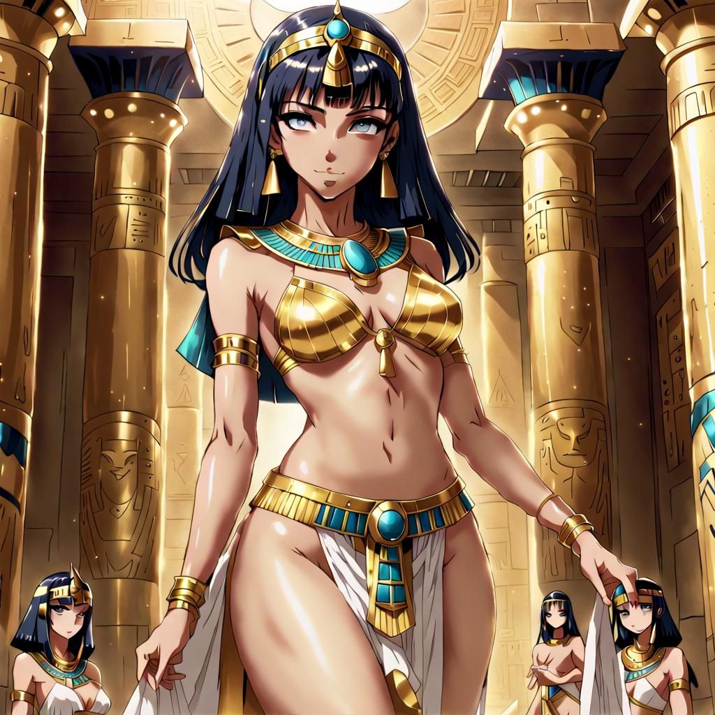 Cleopatra Blessing Viewer in Anime Style
