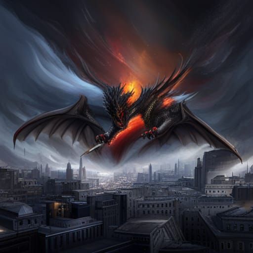 Red eyes black dragon
