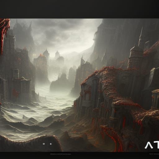 Detailed Matte Painting of Blood in Fantasy Art Style