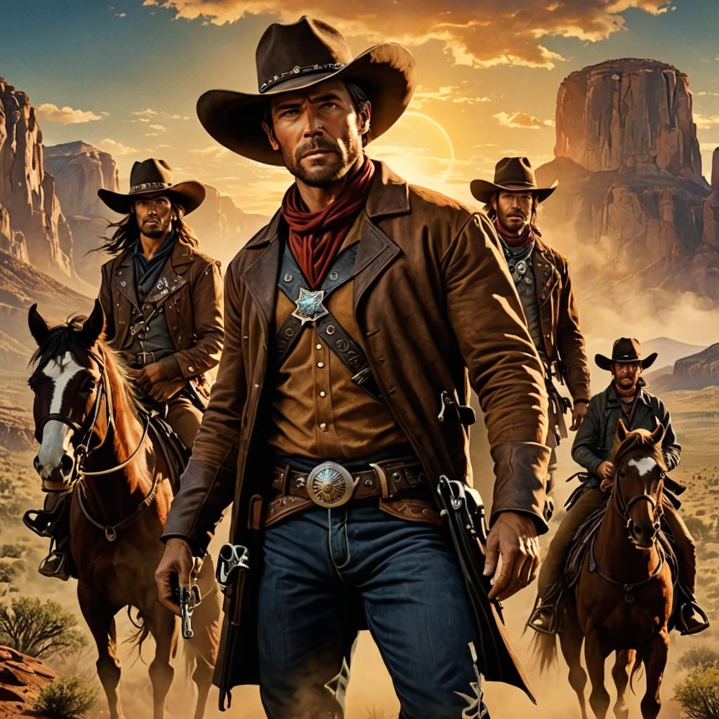 Fantasy Cowboy Movie Poster Art