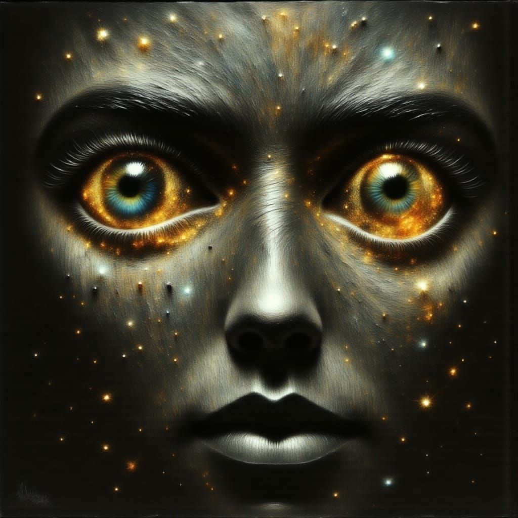 Constellation Eyes in Grimdark Baroque Style