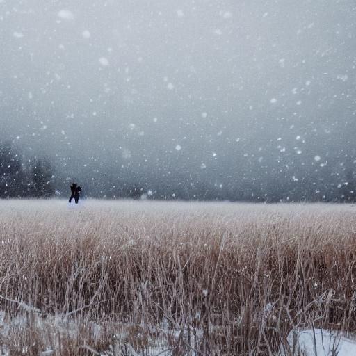 Winter Landscape Inspired by Cinematic Film