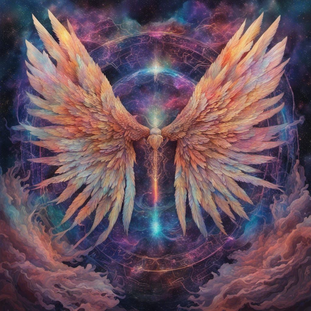 Holographic Cosmic Wings in Astral Mixed Media