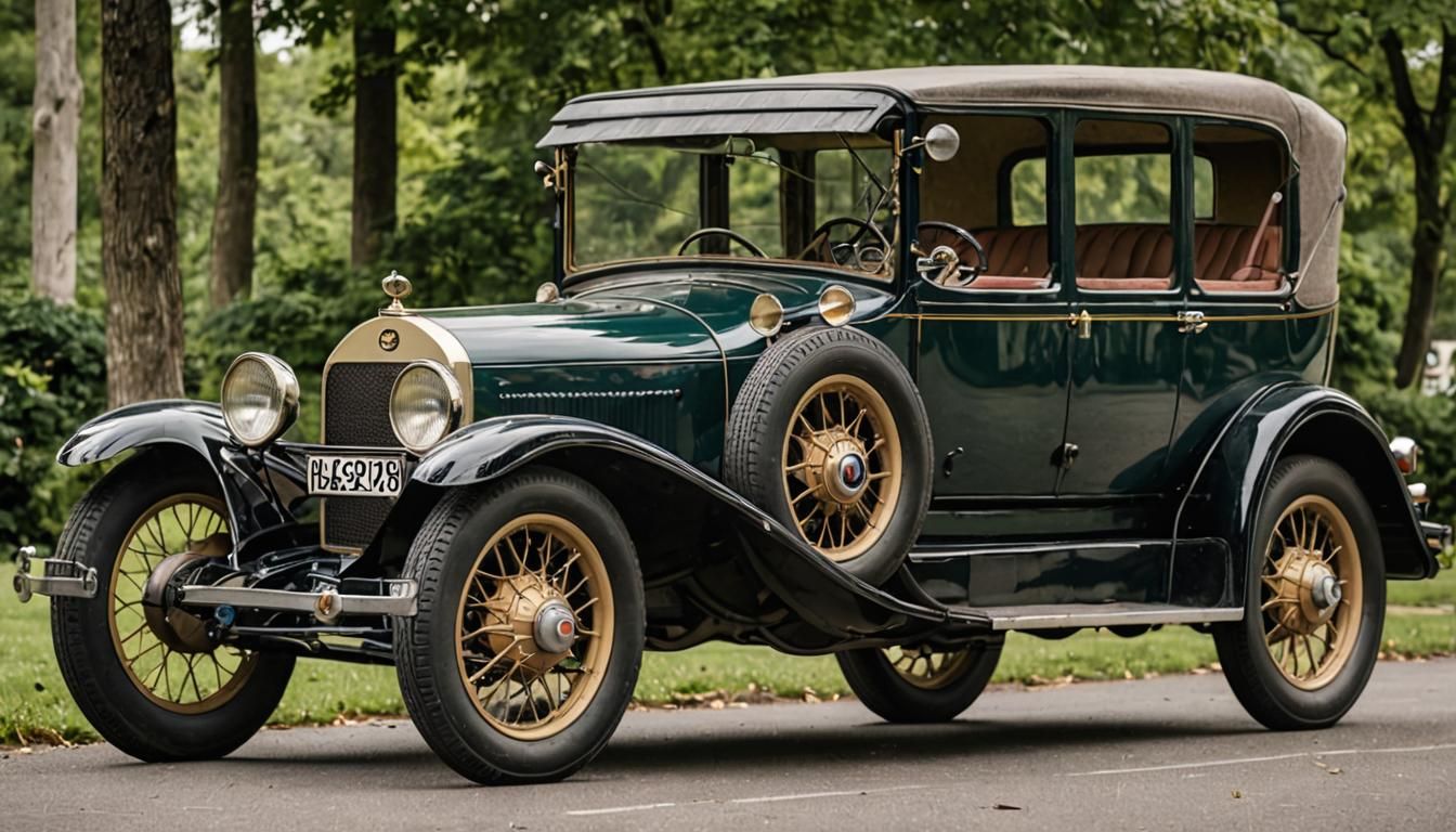 Vintage 1920s Automobile in Pristine Condition