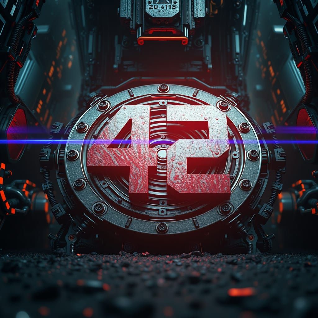 Futuristic Mech with Intricate Details in Sci-Fi Style