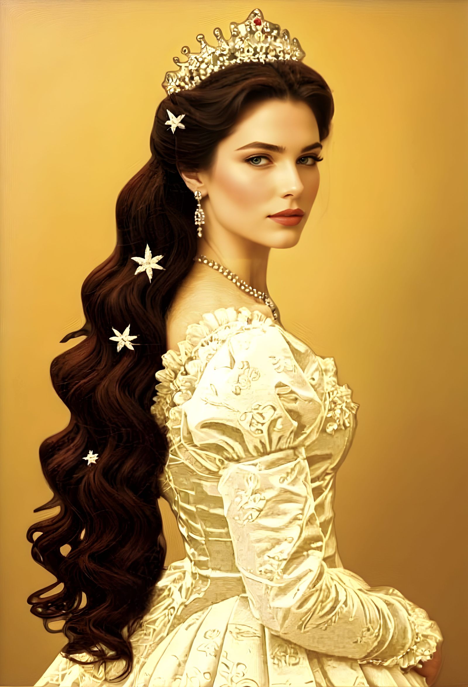 Empress Sissi Portrait in Annie Leibovitz Style