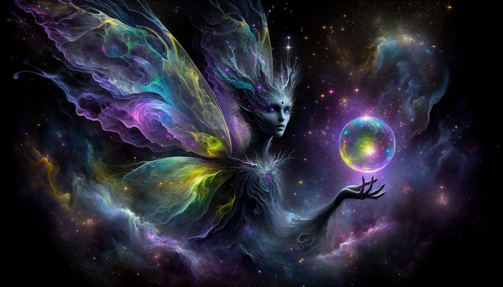 Nebula Nymph Illuminates the Cosmos in Vibrant Colors