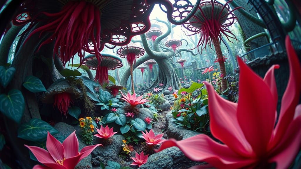 The beautiful garden