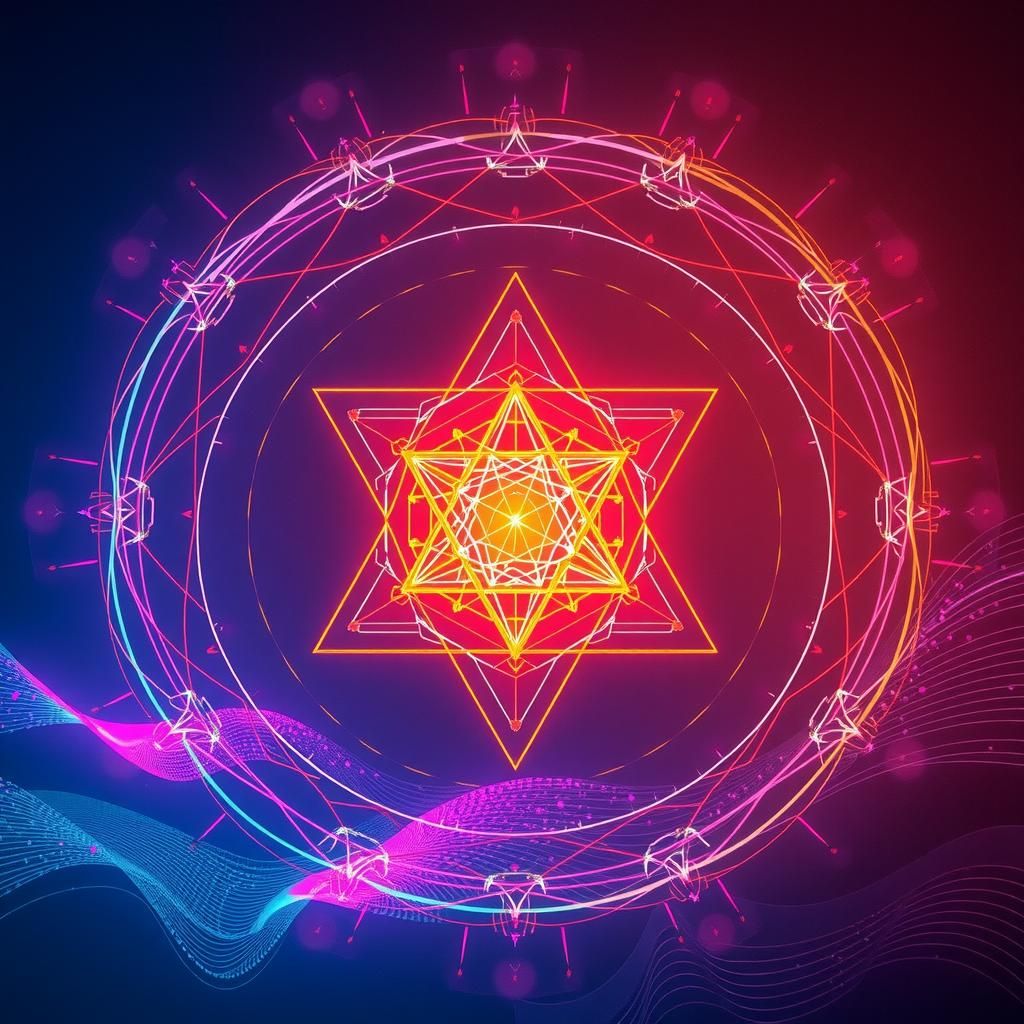 Harmonious Sacred Geometry with Light and Sound