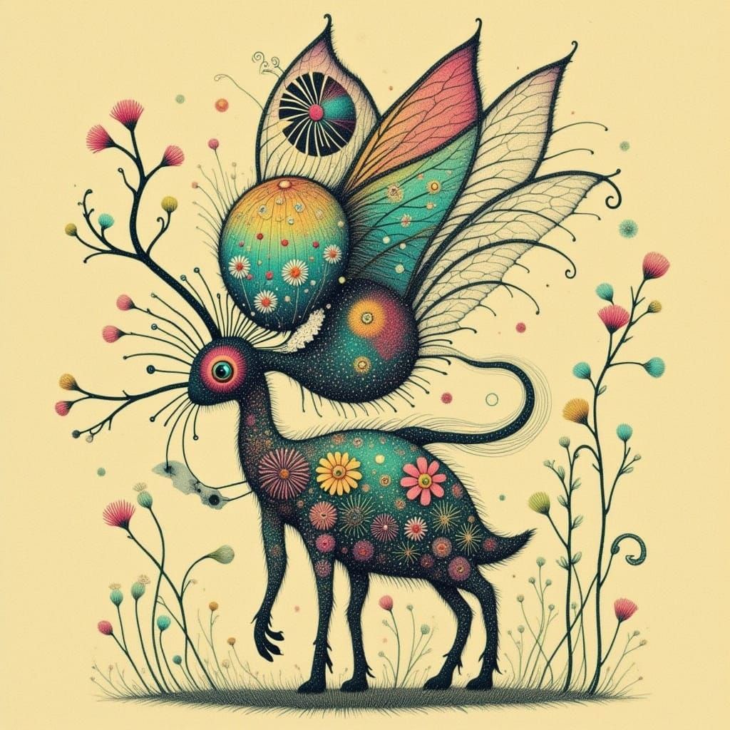 Abstract Pastel Landscape with Subtle Textures