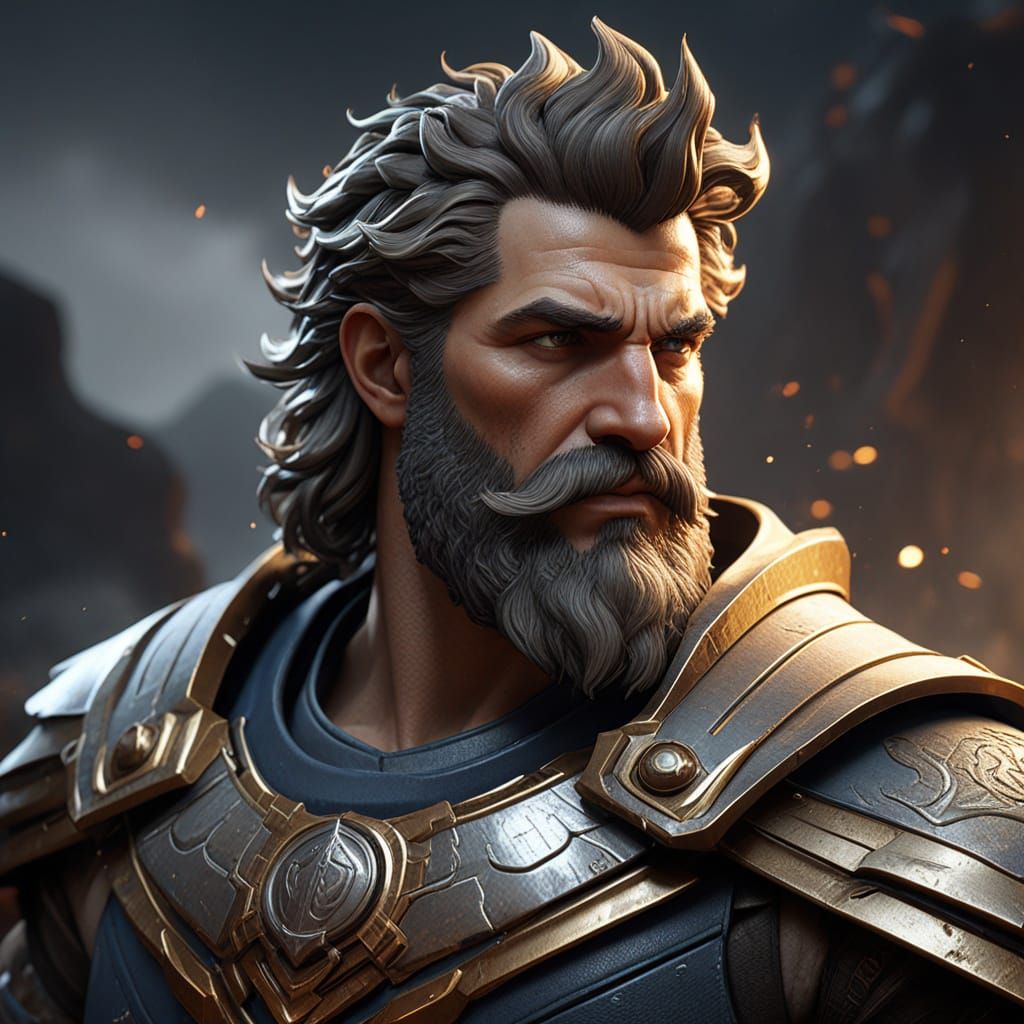 Majestic Greek God of the Forge in Stunning 8K Concept Art