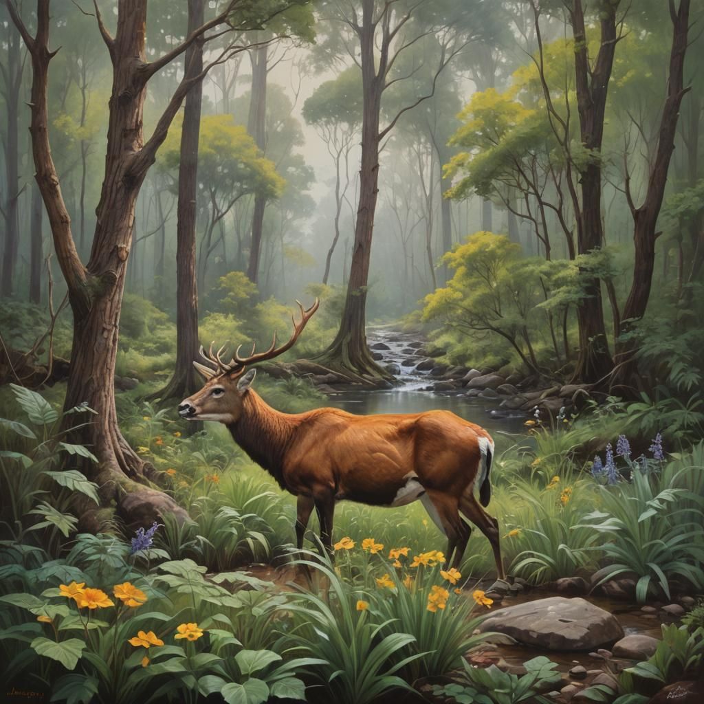 Nature and Holistic Harmony: A Painterly Celebration