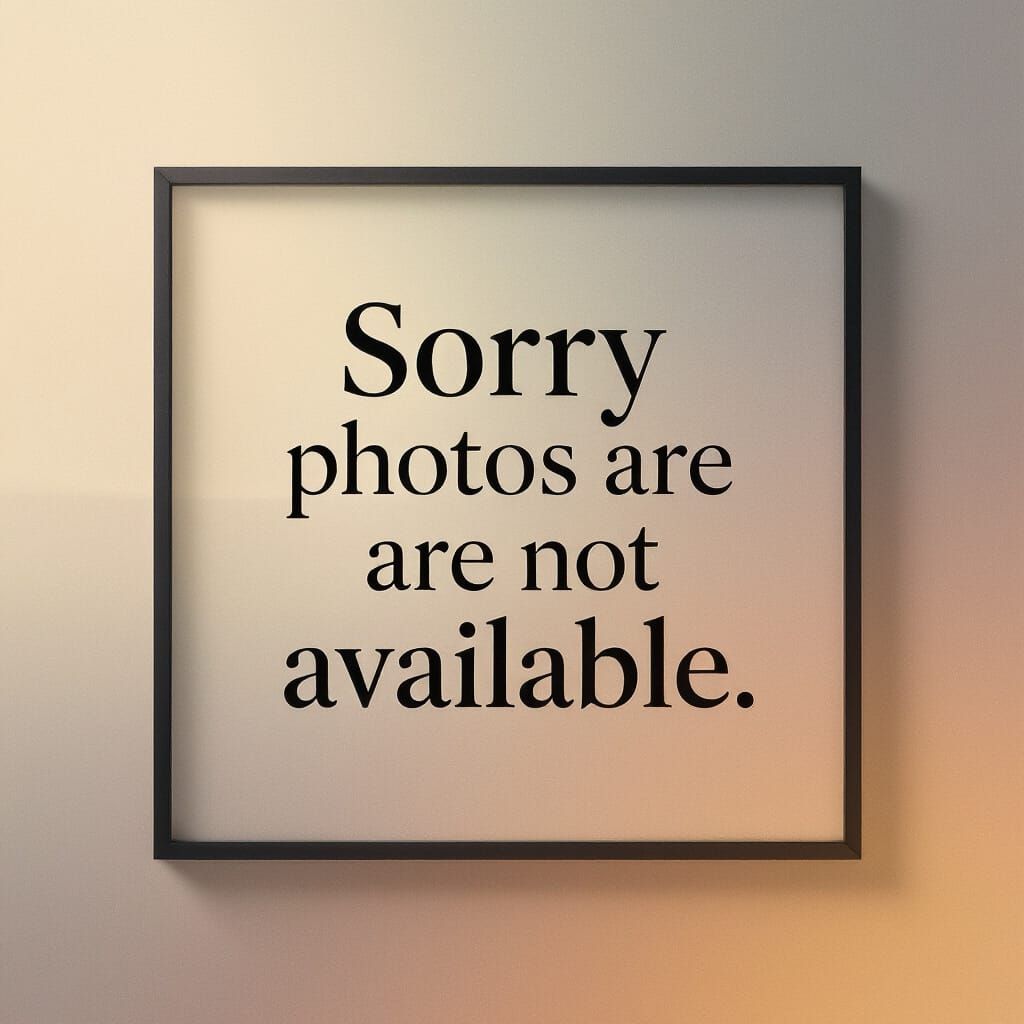 Minimalist Frame: 'Sorry Photos Not Available'
