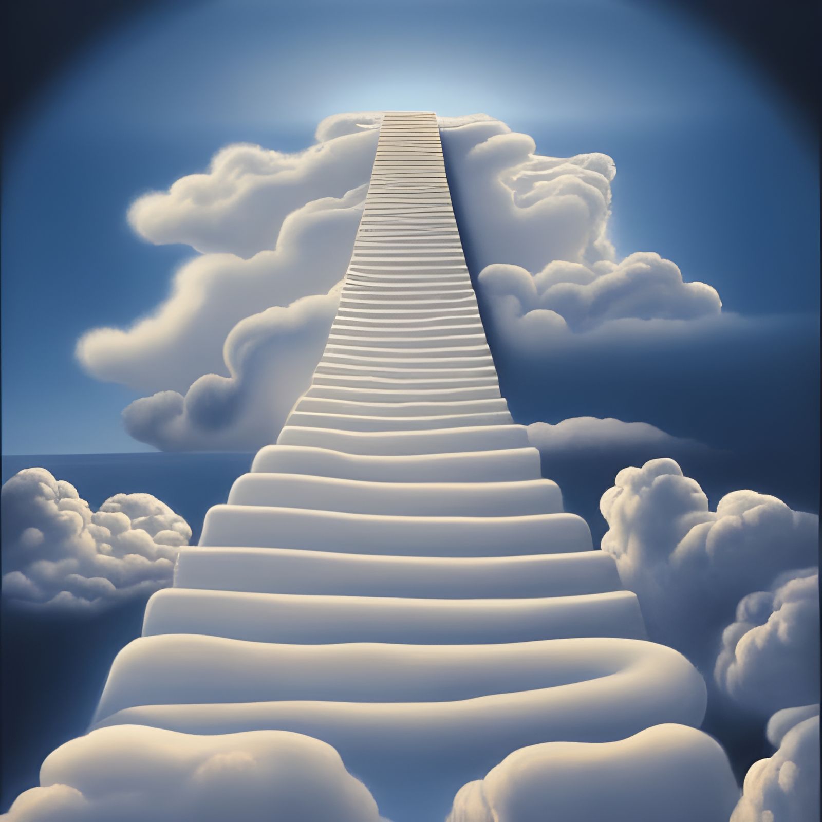 Surreal Stairway to Heaven as Dreamscape