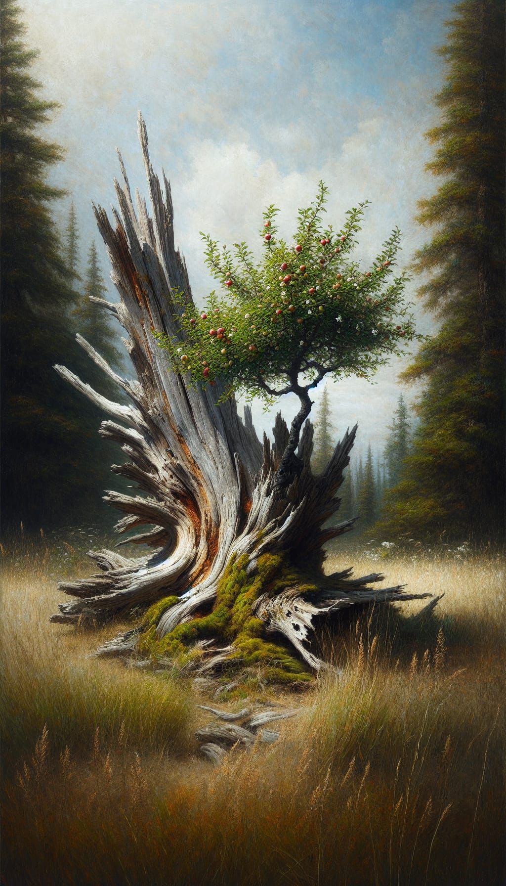 Vibrant Life Thrives Through Ancient Decay in an Idyllic Mea...