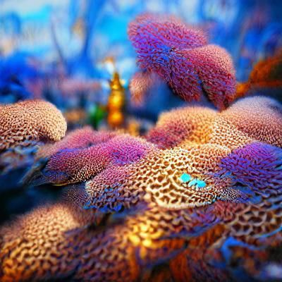 Detailed Fish and Coral Digital Painting