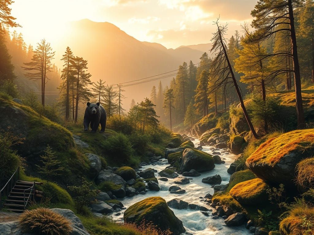 Vibrant Life Forms in a Pristine Ancient Landscape