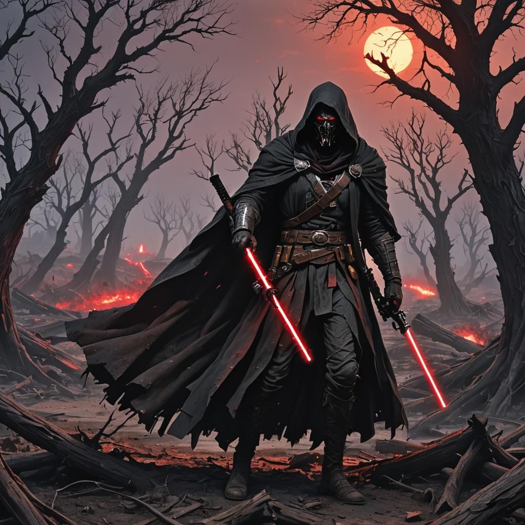 Ash Williams as a Sith Lord in Wasteland