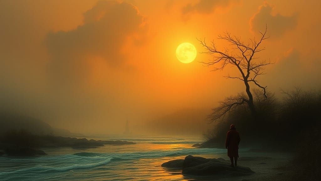 Ethereal Album Art in Art Nouveau Style