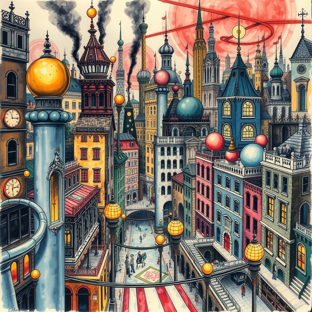 Urban Underworld: Ticking (Artist Study: Edward Burra)