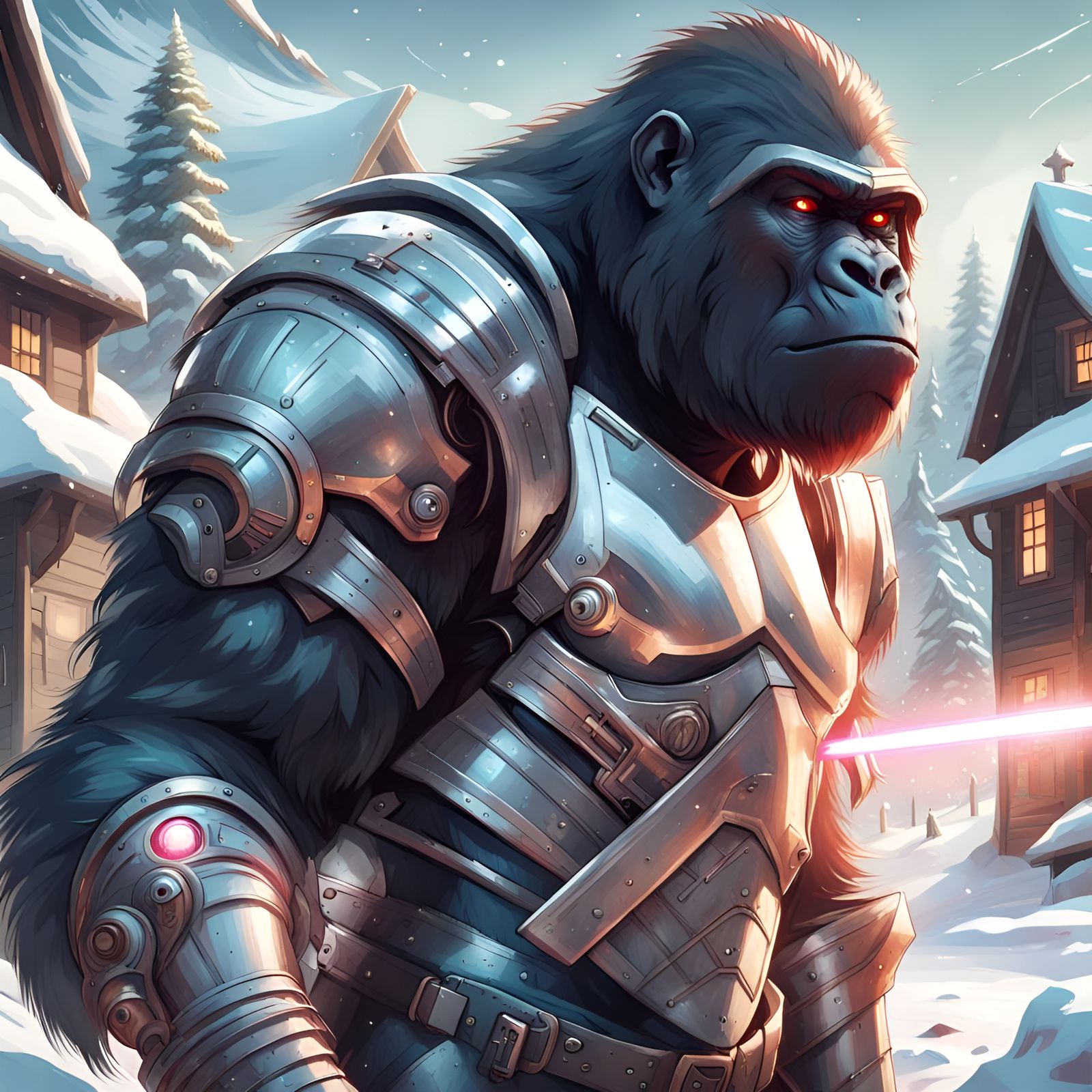 Medieval Gorilla Fusion. 
Sci-fi in Scandinavia.