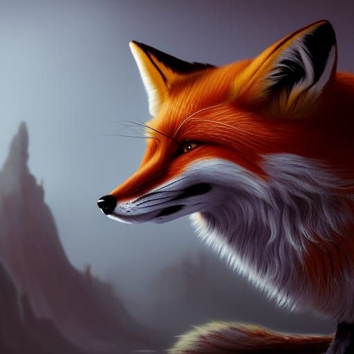 Fox Psychoanalysis: Detailed Fantasy Concept Art