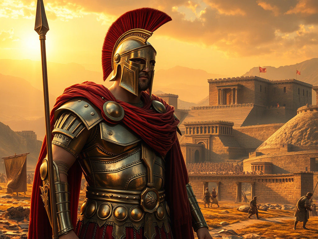 King Menelaus of Sparta in Bronze Armor