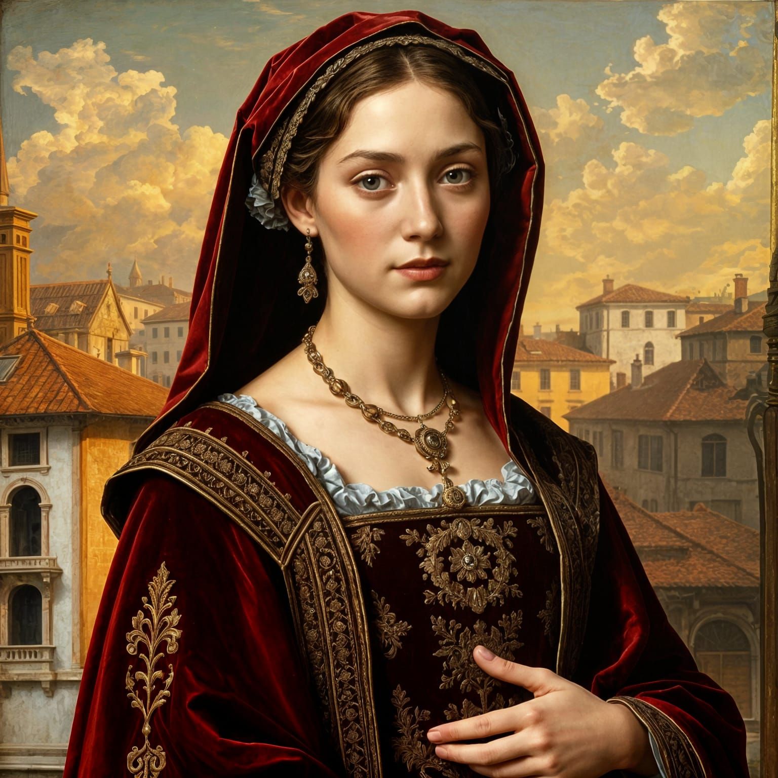 Venetian Scene in Renaissance Style