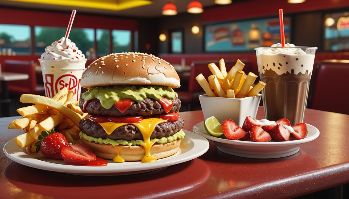 Hyper-Realistic 50s Diner Still Life