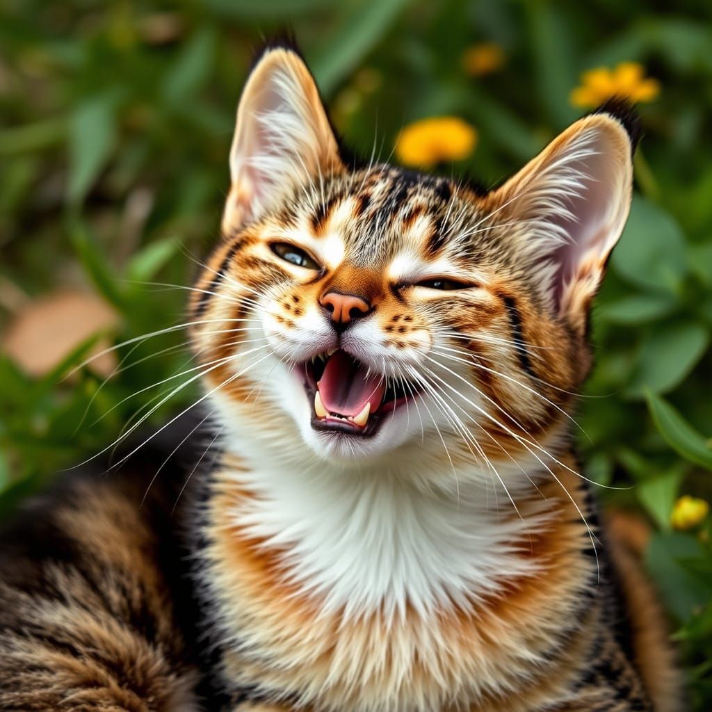 Feline Joy Revealed in Vibrant Colors