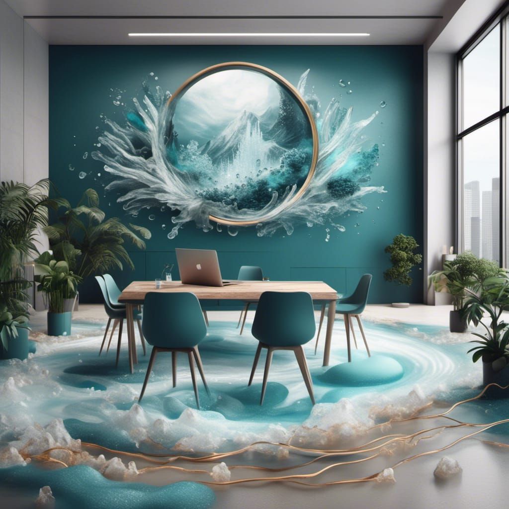 Cold Clean Corporate Abstract Art