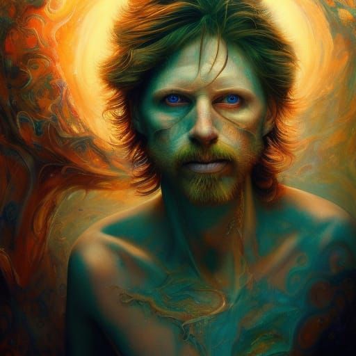 Detailed Portrait of Man with Red Hair