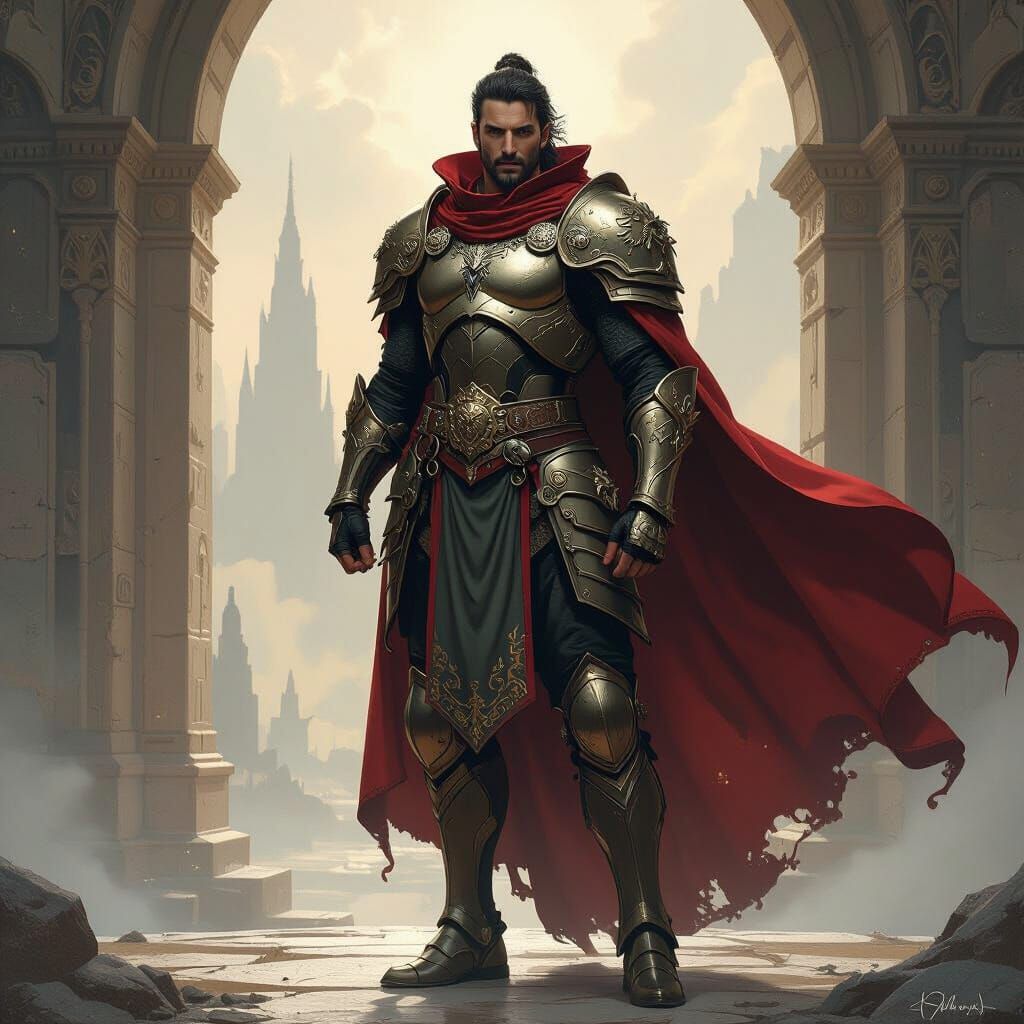 Heroic Warrior in Fantastical Realm