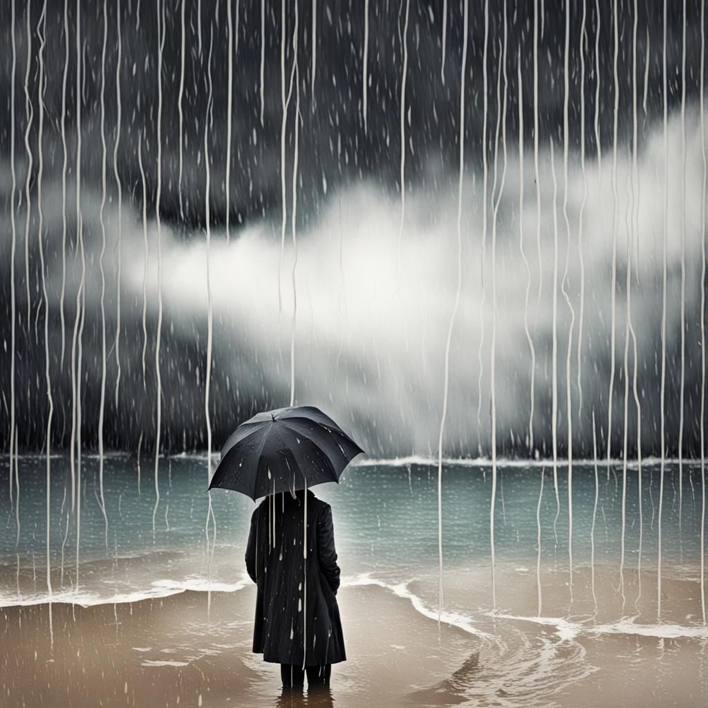 Wild and Windy Night Landscape