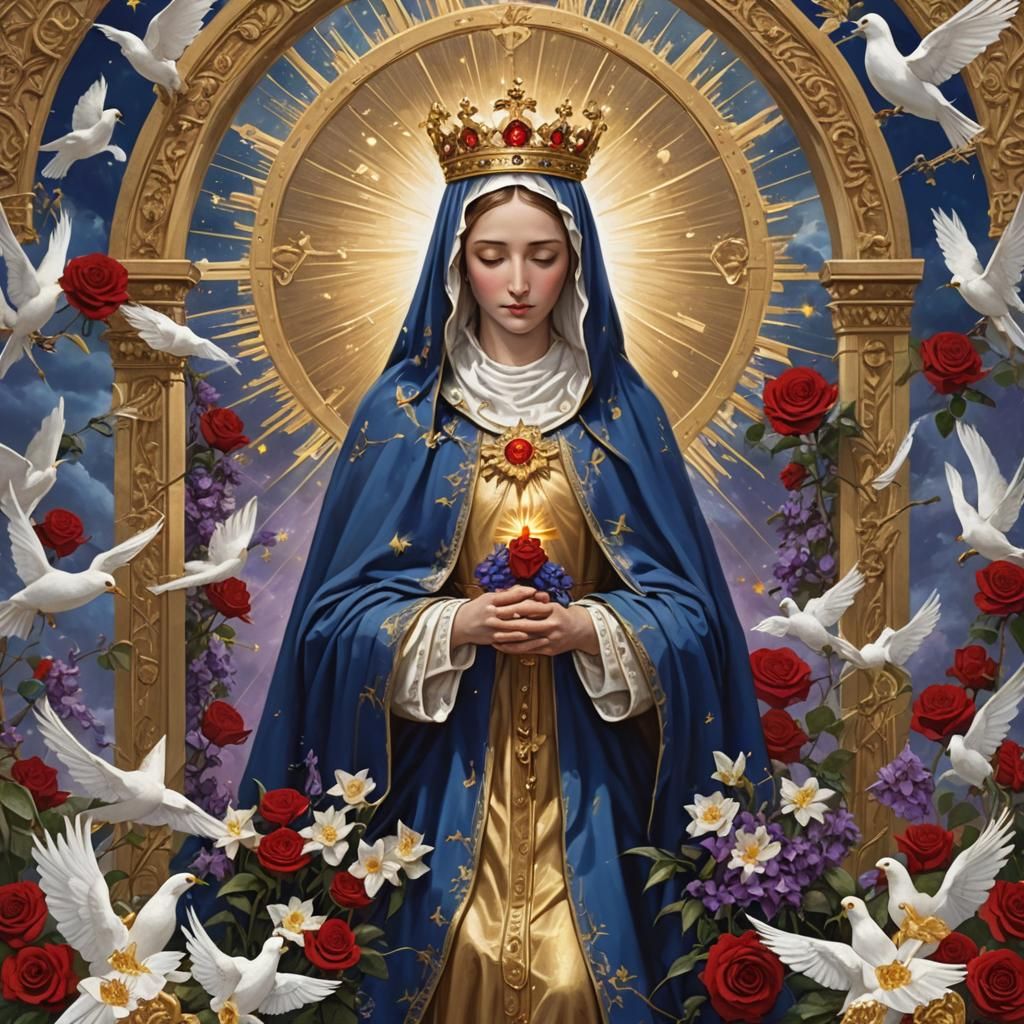 Our Lady of Sorrows at Heaven's Golden Gates