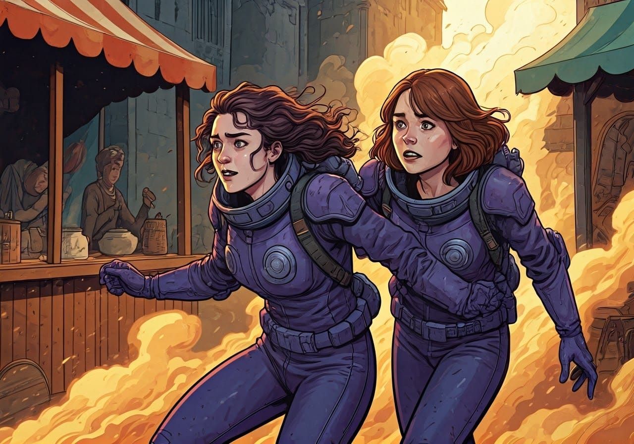 Ashildr and Clara in a Heartwarming Medieval Escape