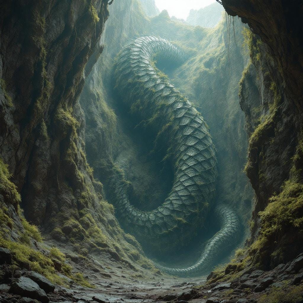 Buried deep beneath the world’s crust, Nythraxxos lies dorma...