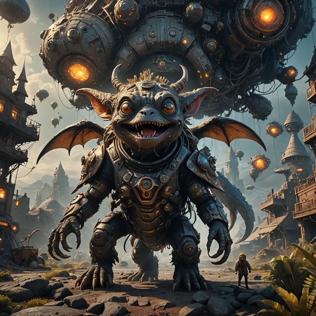 Adorable Creature Enters Hot Zone: Digital Matte Painting