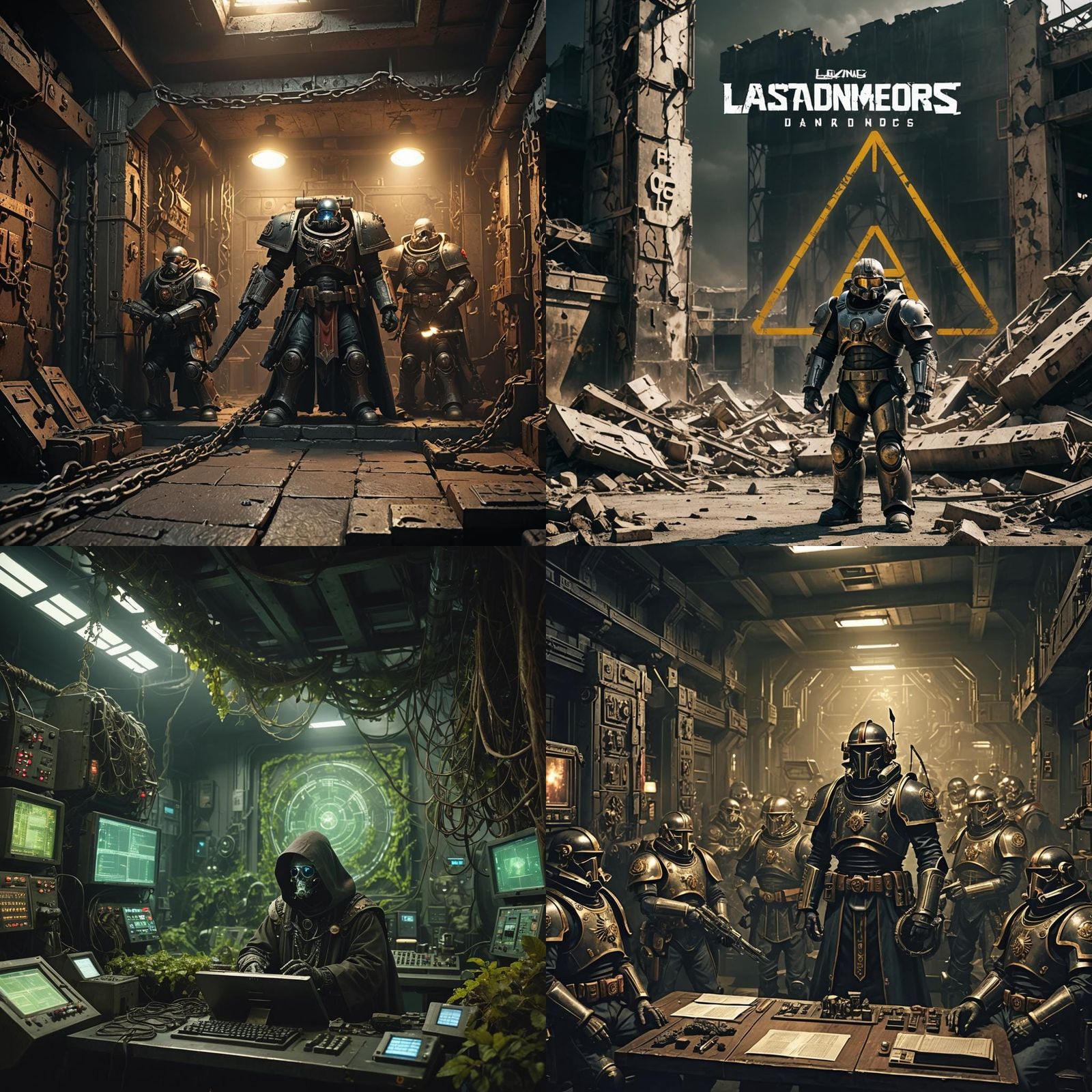 Grim Dark Sci-Fi War Machine in Abandoned LA Studios