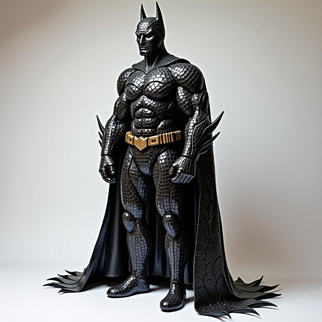 Batman Sculpture Made from Recycled Plastic Bottles