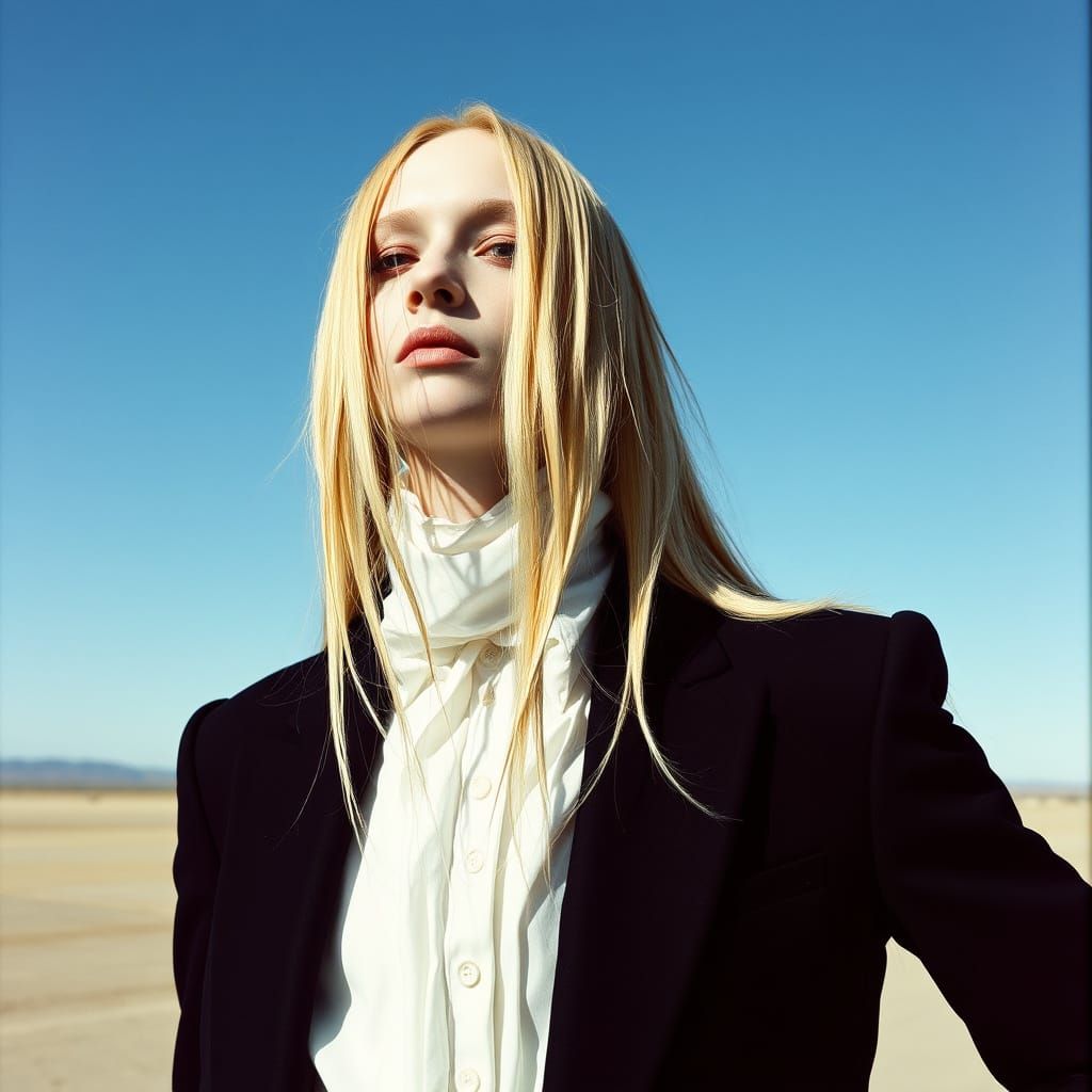 Vibrant Fashion Editorial in Rick Owens Style