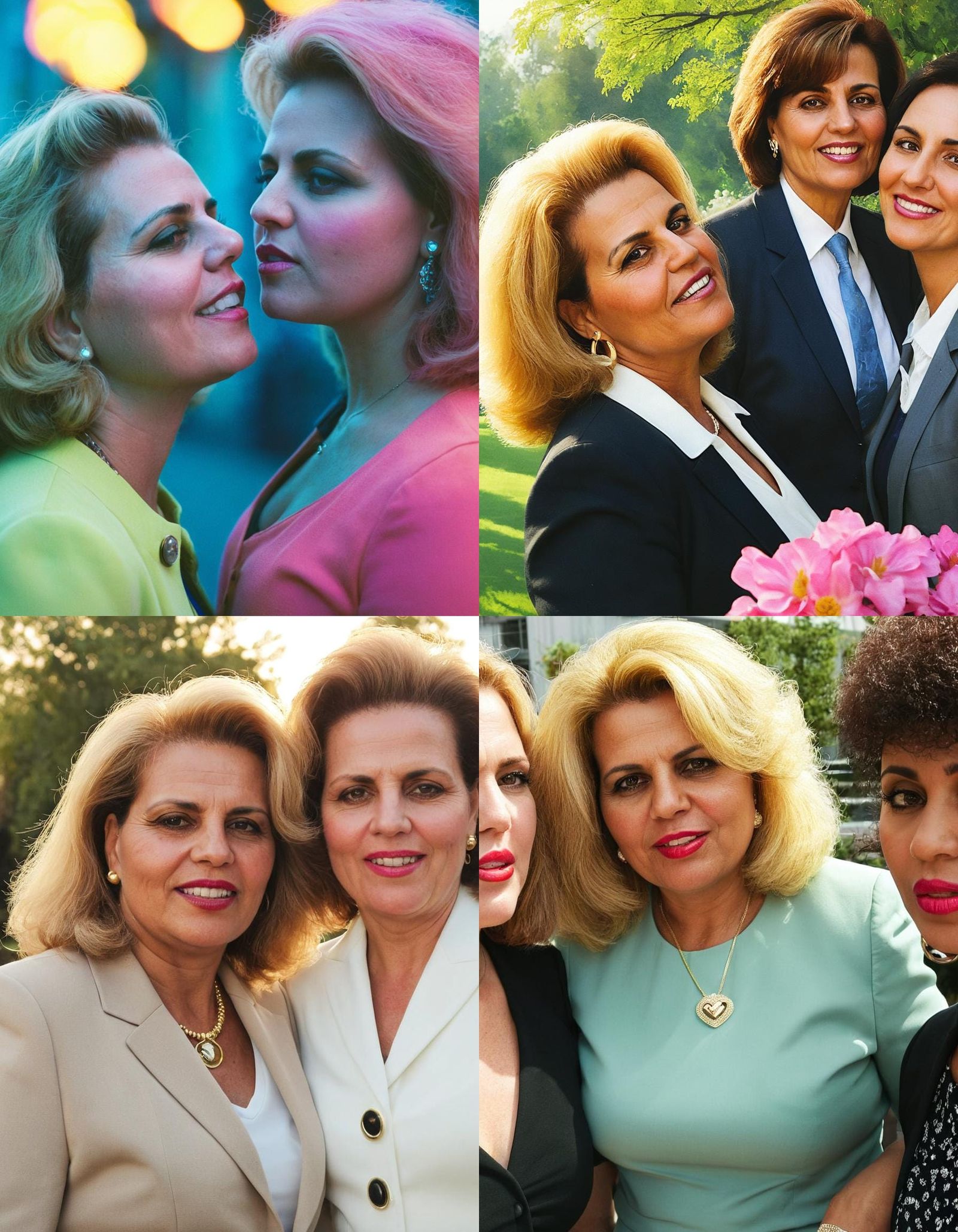 Two Plus-Size Women Share a Romantic Kiss