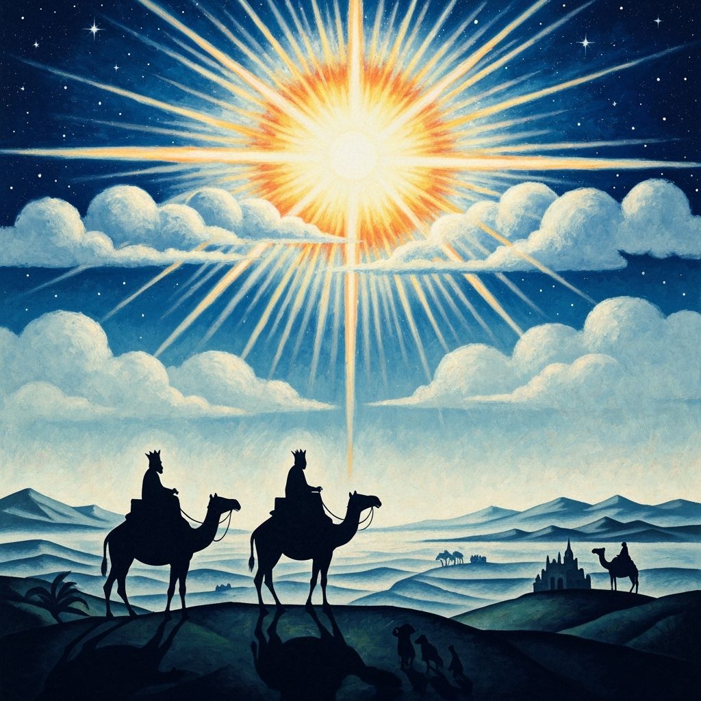 Three Wise Men See Supernova Star Over Bethlehem in Picasso ...