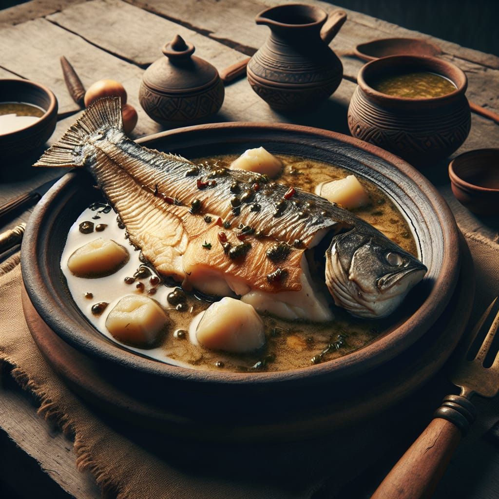 Medieval Haddock Dish with Herbs and Spices