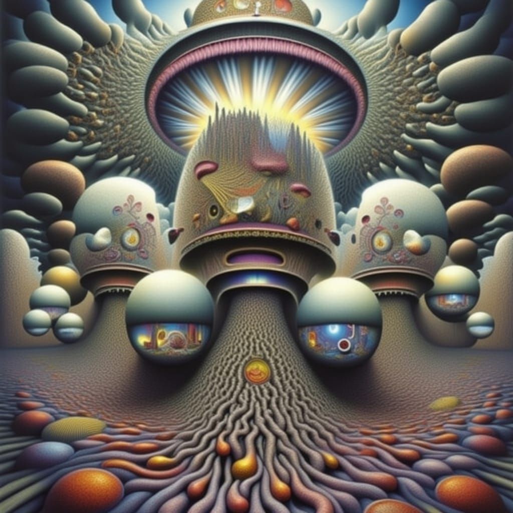 Kaleidoscopic Surreal Explosion of Light and Color