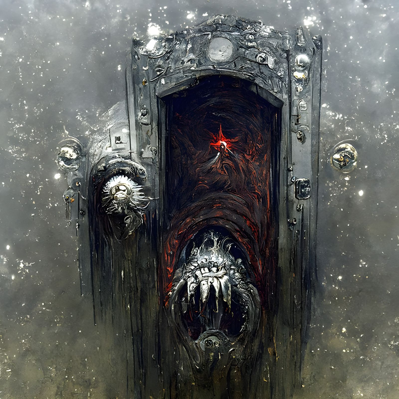 Eldritch Abyss: Sinister Monster Door Concept Art