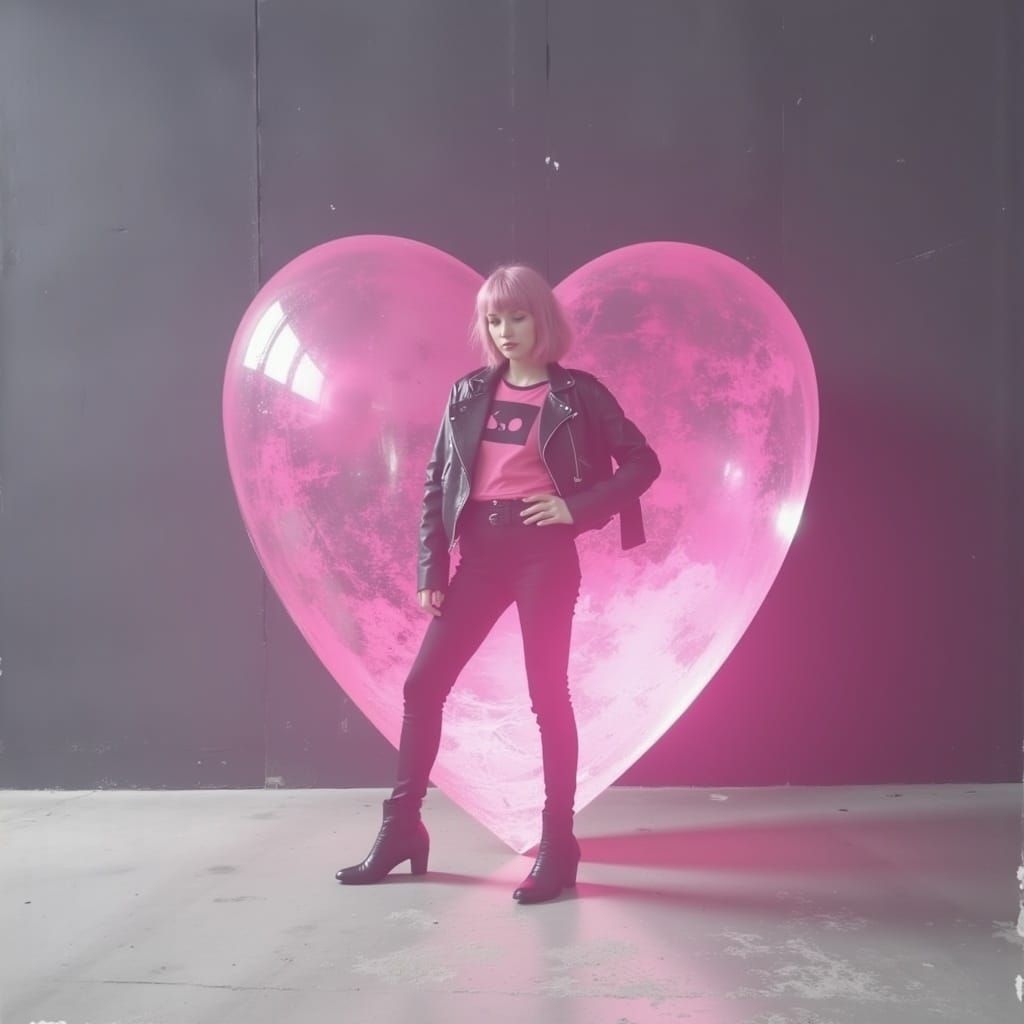 Urban Heartbreak in Neon Hues