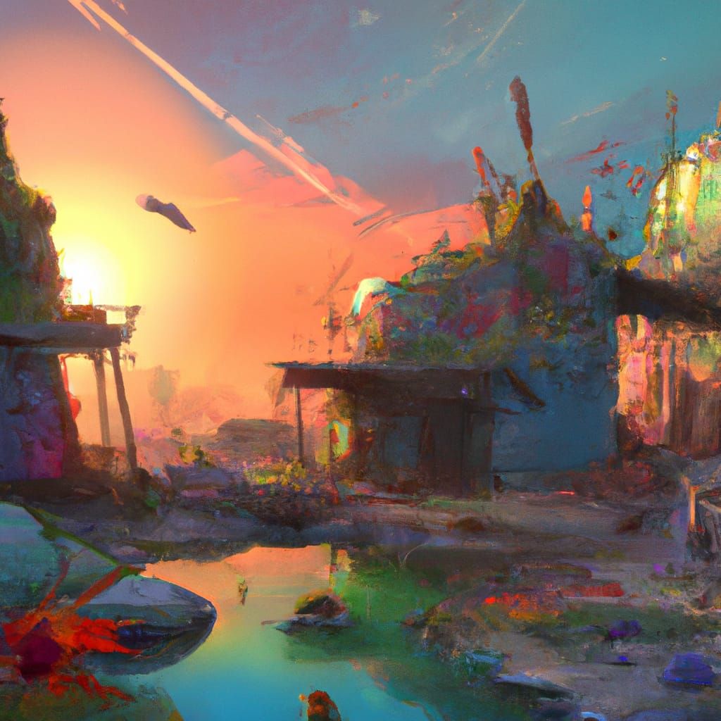 Fantastical Matte Painting with Intricate Details
